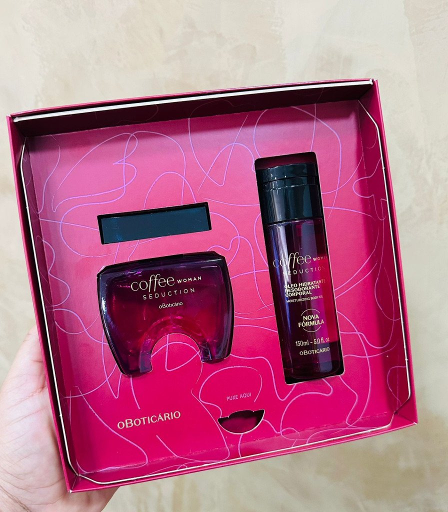 Kit perfume coffee man seduction boticário 